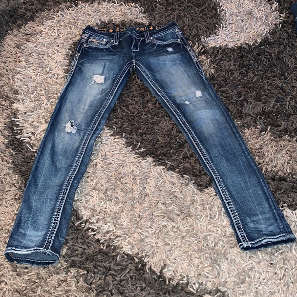 Rock Revival Charon Skinny Jeans size 26 inseam 30 good cond - Picture 2 of 11